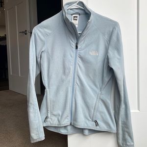 Light blue NorthFace Full-Zip sweatshirt